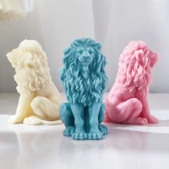 3D Crown Lion Candle Mold,3D Crown Lion Candle Mold Animal Mold Lion Soap Mold Silicone Mold for Resin Candle Mold Handmade Candle Mold Soap Mold Candle Making Mold Bubble Soap Making Molds Craft Supplies