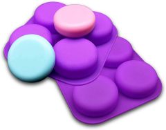 Silicone Molds 4 Cavity Round,Silicone Molds 4 Cavity Round Shaped Mold for Soap Making Supplies DIY Bath Bombs Shower Steamer Lotion Bars