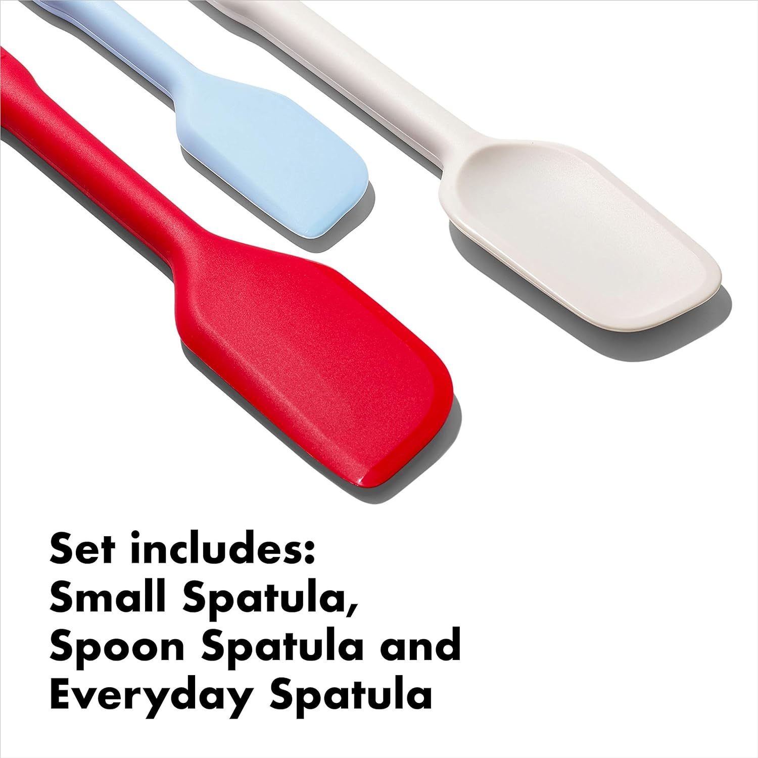 Food Grade Silicone Rubber Spatula Set,Food Grade Silicone Rubber Spatula Set for Baking, Cooking, and Mixing High Heat Resistant Non Stick Dishwasher Safe BPA-Free Multicolor Set of 3