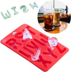 Silicone Numbers Alphabets Trays Molds,Silicone Numbers Alphabets Trays Molds, FineGood 26 letters & Numbers Candy Mould Biscuit Chocolate DIY Baking Pans Ice Cube Making Trays