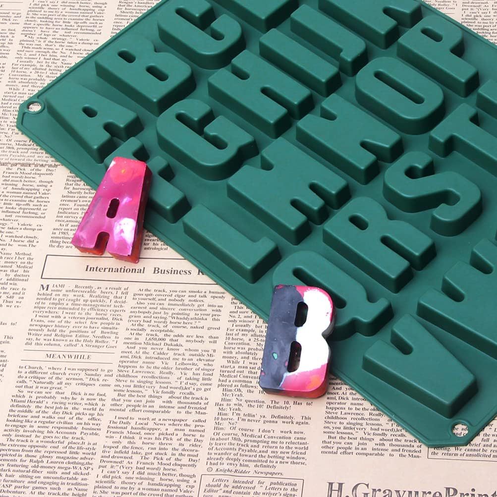 Silicone Letter Cake Mold BPA Free,Silicone Letter Cake Mold BPA Free, Non-Stick Chocolate Mold Soft And Easy To Release, Decorating Silicone Mold Cake Baking Utensils Good Toughness Diy Ice Tray Kitchen Cake Pans