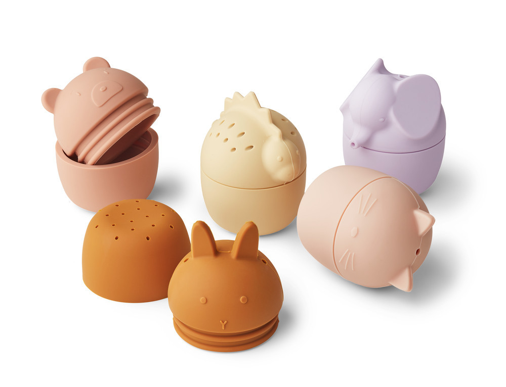 Silicone Animal Bath Toy Set for Babies and Toddlers