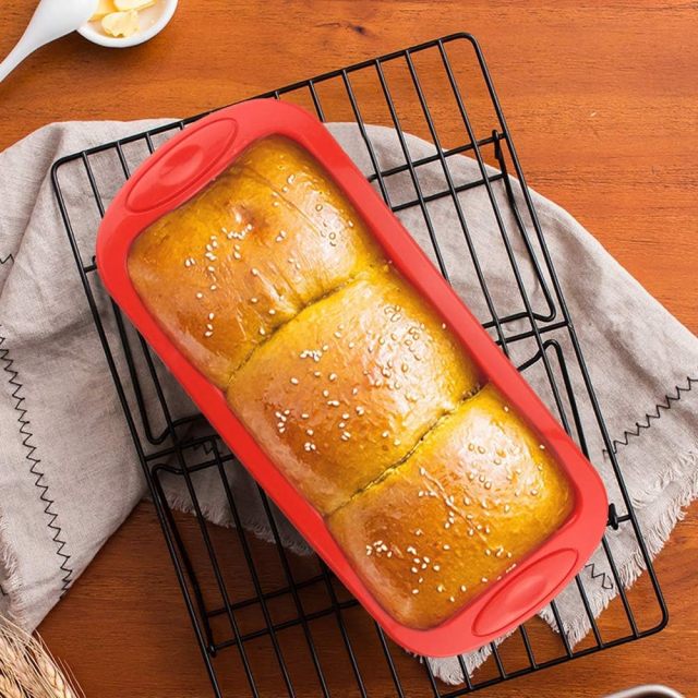 Silicone Bread and Loaf Pans,Silicone Bread and Loaf Pans - Nonstick Silicone Baking Mold for Homemade Loaf, Bread and Meatloaf - 8.9x3.7x2.5 inch