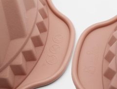Silicone Fluted Pans Baking Molds,Silicone Fluted Pans, Non-stick with Sturdy Handle, Baking Molds, Perfect Bakeware，baking in silicone mold baking soda mold cake pop baking mold