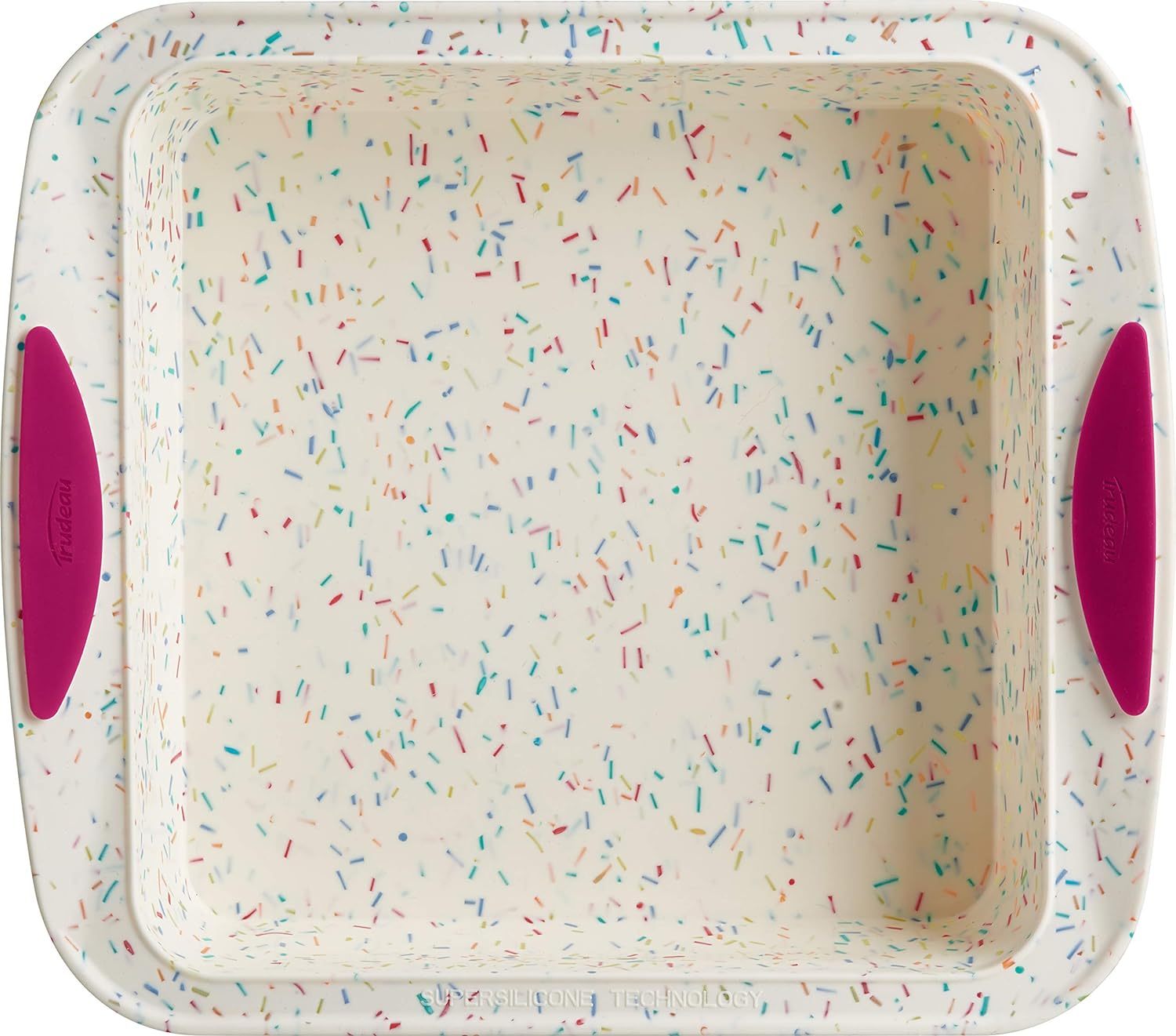 Square Silicone Cake Pan, 8x8in, Confetti,Square Silicone Cake Pan, 8x8in, Confetti,baking with silicone mold  panettone baking mold baking soda and mold