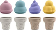 Silicone Ice Cream Toy,Silicone Ice Cream Toy-Pretend Ice Cream Play Set for Kids-Food Grade Silicone, Non-Toxic Silicone Beach Toys,beach toys,  best beach toys,  beach toys for kids，ice cream beach toys