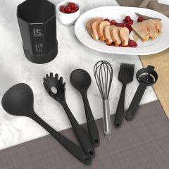 Silicone Cooking Utensils Set \,Silicone Cooking Utensils Set - 446°F Heat Resistant Kitchen Utensils,Turner Tongs,Spatula,Spoon,Brush,Whisk,Kitchen Utensil Gadgets Tools Set for Nonstick Cookware,Dishwasher Safe (BPA Free)