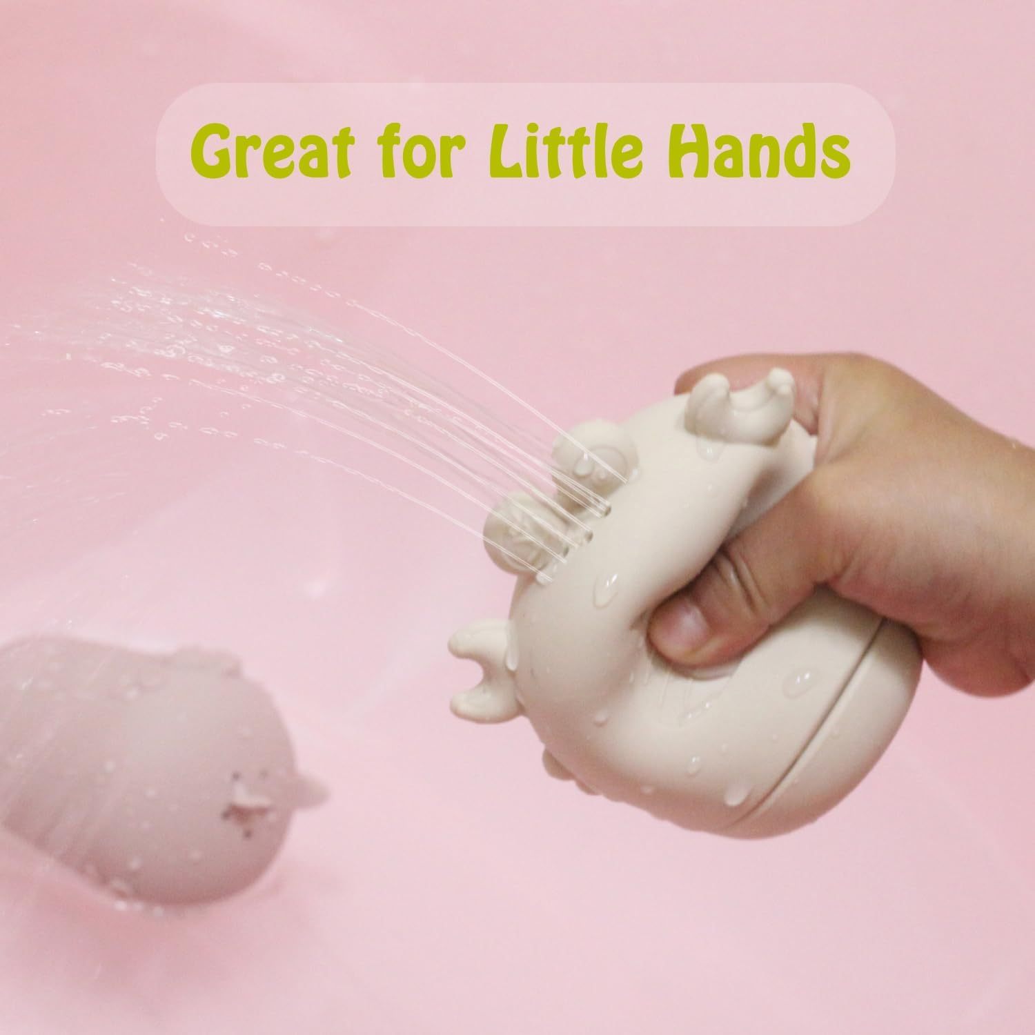 Mold Free Squirty Bath Toy for Toddlers,Silicone Baby Bath Toys, Mold Free Squirty Bath Toy for Toddlers, Preschool Bath Toys for Infants, Non-Toxic Bathtub Toys for Babies 6 Months+
