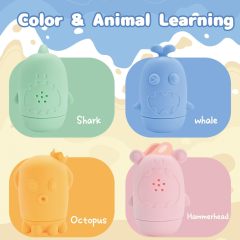 Mold Free Bath Toys for Babies 6-12 Months,Baby Bath Toys, Squeezable Silicone Bath Toys for Infants 6-12 Months, Toddlers 1-3, BPA Free Bathtub Toys, Pool Toys for Infants