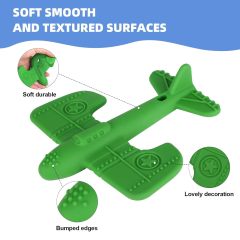 4-Pack Silicone Teething Toys for Infant Toddlers,Teething Tools Teether for Baby - 4 Premium Food-Grade Silicone Baby Boy Teething Toys