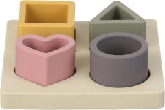 Silicone Baby Puzzle,Silicone Baby Puzzle | Shapes Sorter Teething Squeezing Babies&Toddlers 6 to 24 Months Early Education | Stacking Building Blocks Toddler Toys