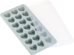 Heart Shaped Ice Cube Trays with Lid,Heart Shaped Ice Cube Trays with Lid, Chocolate Mold, Easy Release Ice Trays, 21-Cavity Silicone Heart Molds for Ice Cubes, Gelatine, Baking and Candy