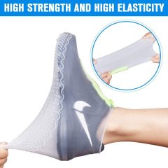 Silicone Waterproof Shoe Covers,Silicone Waterproof Shoe Covers, Upgrade Reusable Overshoes with Zipper, Resistant Rain Boots Non-Slip Washable Protection