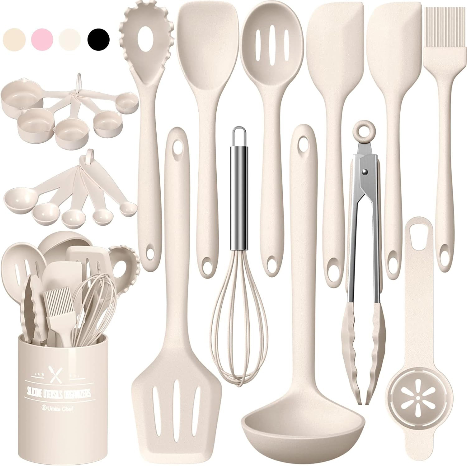 Silicone Kitchen Cooking Utensils Set,Silicone Cooking Utensil Set, Non-stick Kitchen 22 Pcs Cookware, Silicone Kitchen Tools，best kitchen