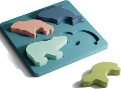 Soft Silicone Toddler Puzzles Ages 1-2,Baby Animal Puzzles 12-18 Monthes+, Soft Silicone Toddler Puzzles Ages 1-2, Montessori Toys Cultivate Babies' Ability to Learn Grip and Hand-Eye Coordination, Food-Grade Silicone BPA Free