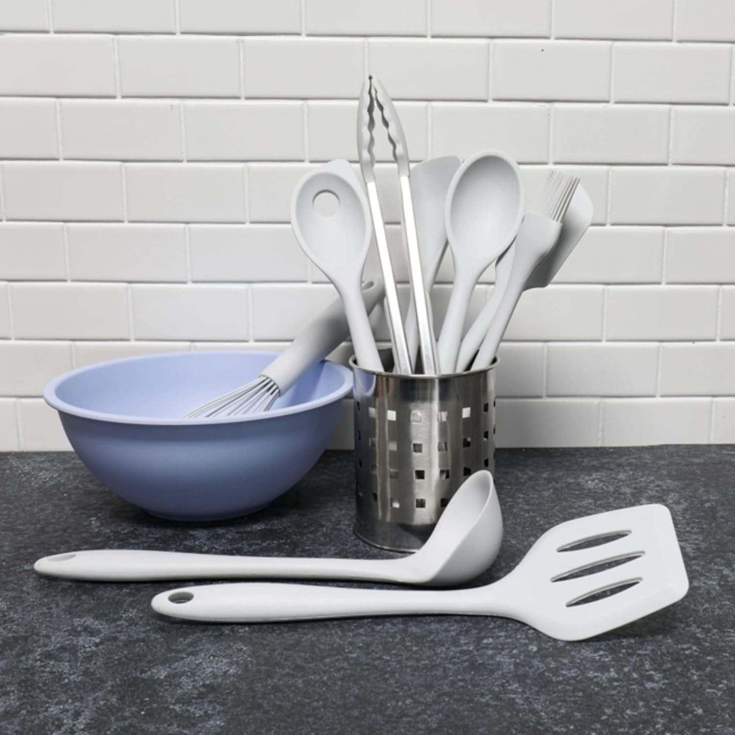 Silicone Kitchen Tool and Utensil Set,Chef Craft Premium Silicone Kitchen Tool and Utensil Set, 9 Piece,silicone cooking utensil,