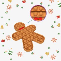 Christmas Decorations Pop Fidgets Toys,Christmas Decorations Pop Fidgets Toys - Push It Bubbles Sensory Toy Christmas Party Decor Santa Claus Gingerbread Man Tree Decoration for Kids Adults Stress Autism Relief Parties Games Poppers