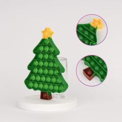 Christmas Decorations Pop Fidgets Toys,Christmas Decorations Pop Fidgets Toys - Push It Bubbles Sensory Toy Christmas Party Decor Santa Claus Gingerbread Man Tree Decoration for Kids Adults Stress Autism Relief Parties Games Poppers