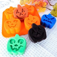 Pumpkin Silicone Mold Halloween Cake Mold,Halloween Molds Silicone Candy Chocolate Soap Mold Pumpkin Baking Mold