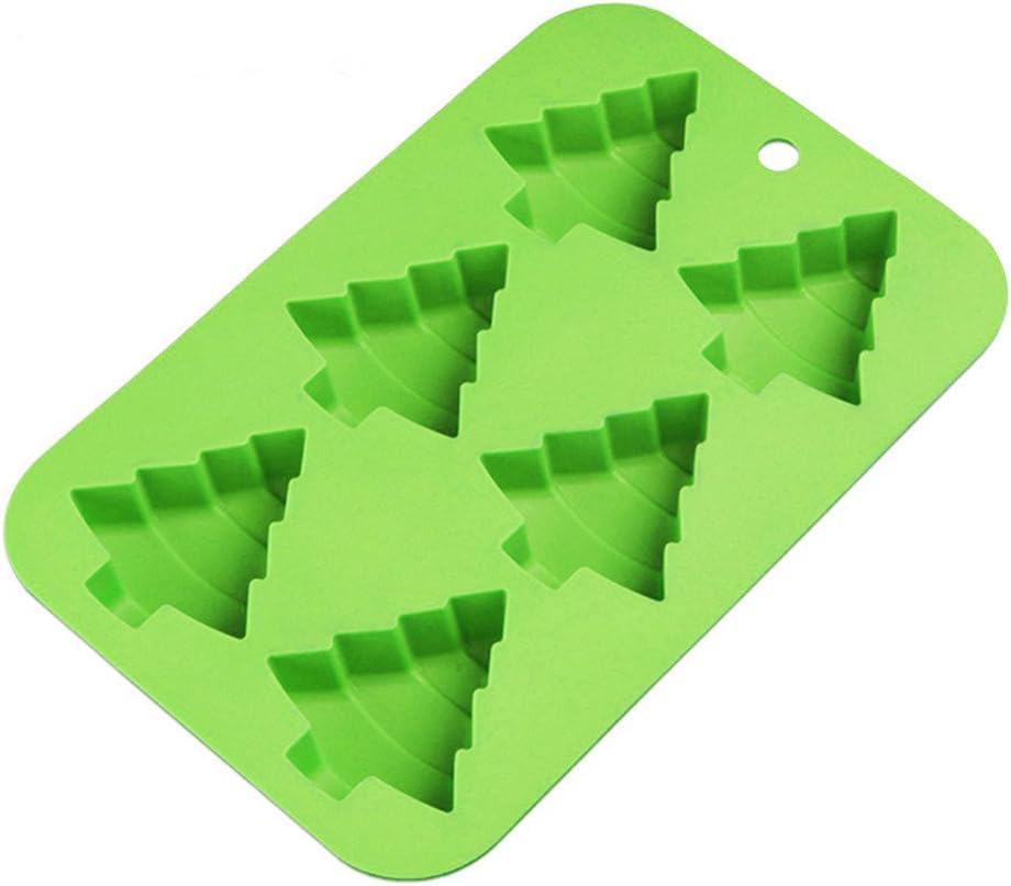 Christmas Tree Silicone Cake Baking Mold,Christmas Tree Silicone Cake Baking Mold Cake Pan Handmade Soap Moulds Biscuit Chocolate Ice Cube Tray DIY Mold