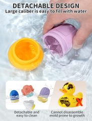 Baby Bath Toys, Squeezable Water Spray Bath Toys,Baby Bath Toys, Squeezable Water Spray Bath Toys, Safe and Mold-Free Toddler Bath Toys, Soft Silicone Bathtub Toys for Babies