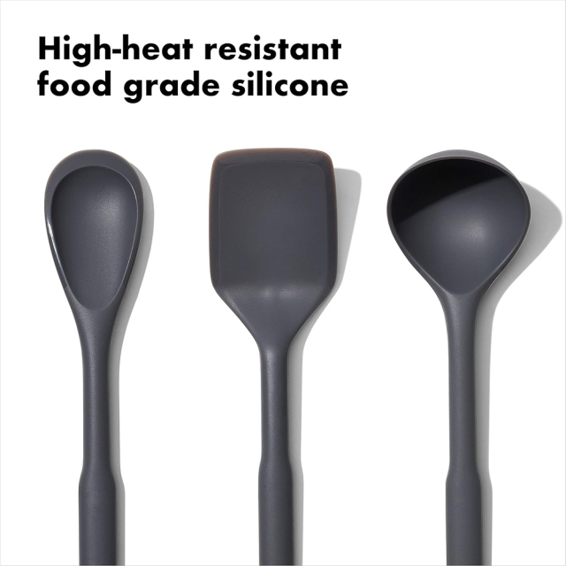 3-Piece Silicone Utensil Set,3-Piece Silicone Utensil Set