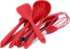 Silicone Kitchen Cooking Utensil Set,Silicone Kitchen Cooking Utensil Set, 10 Pcs Non-Stick Silicone Cooking Utensils Spatula Set, for Non-Stick Cookware Dishwasher Safe