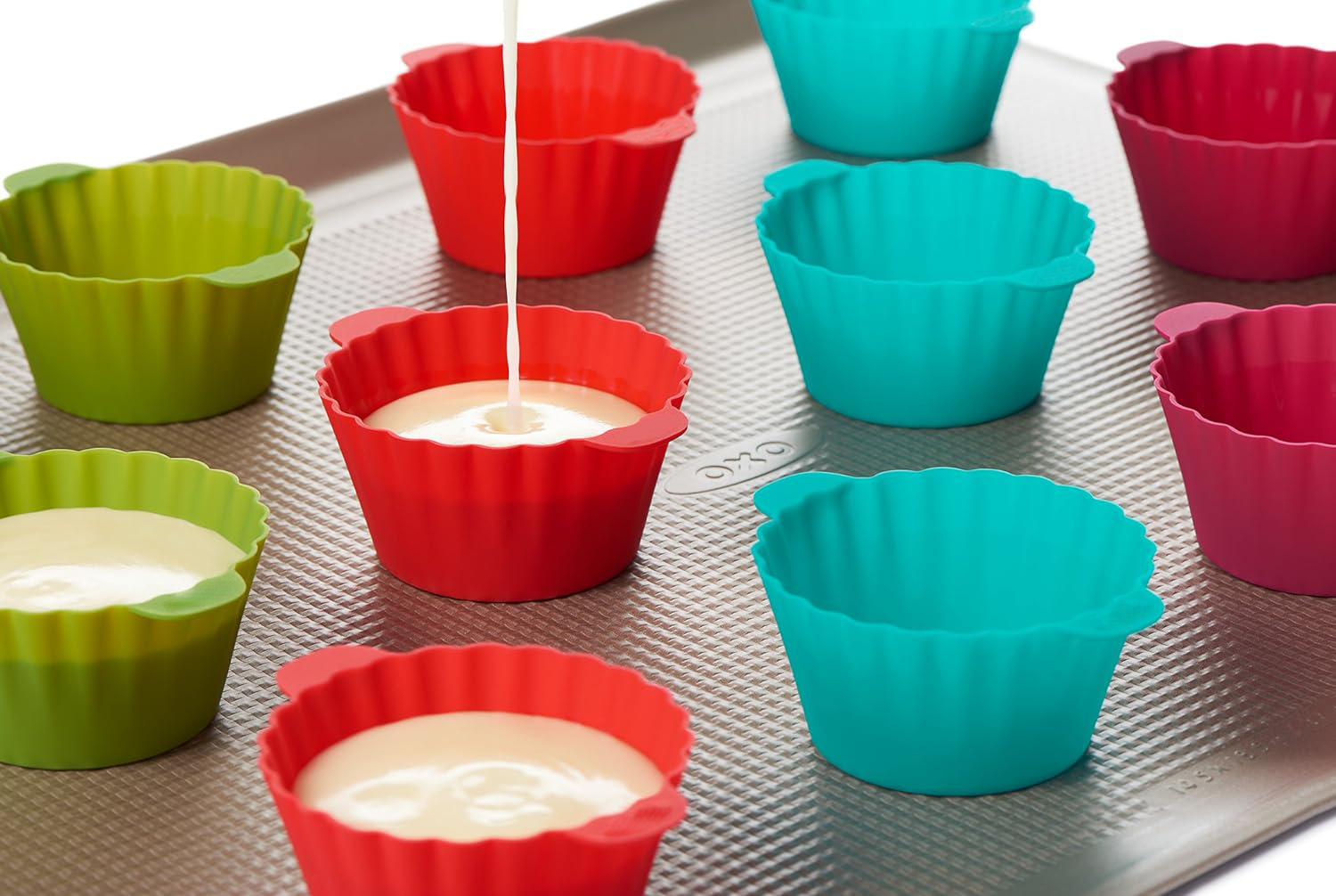 Good Grips Silicone Baking Cups,Good Grips Silicone Baking Cups, Multicolor 3 oz