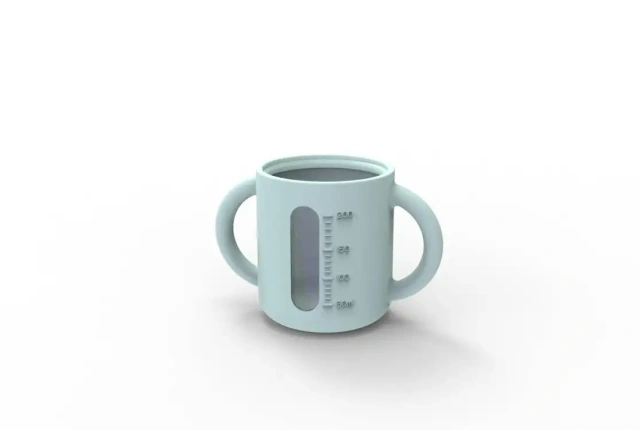 Silicone Baby Sippy Cup With Straw
