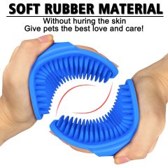Premium Soft Silicone Pet Bath Brushes with Adjustable Handle,Dog Grooming Brush, Premium Soft Silicone Pet Bath Brushes with Adjustable Handle