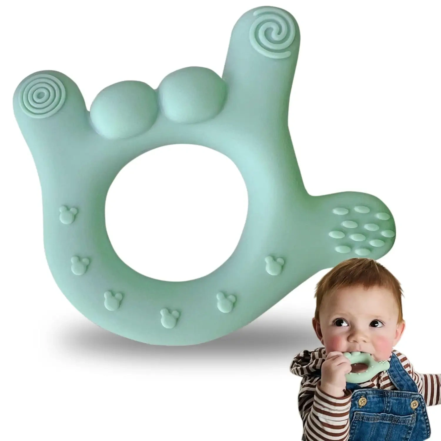 Wholesale Soft Teething Toys,Wholesale Soft Teething Toys, Silicone Hand Teether for Babies 3-6 Months