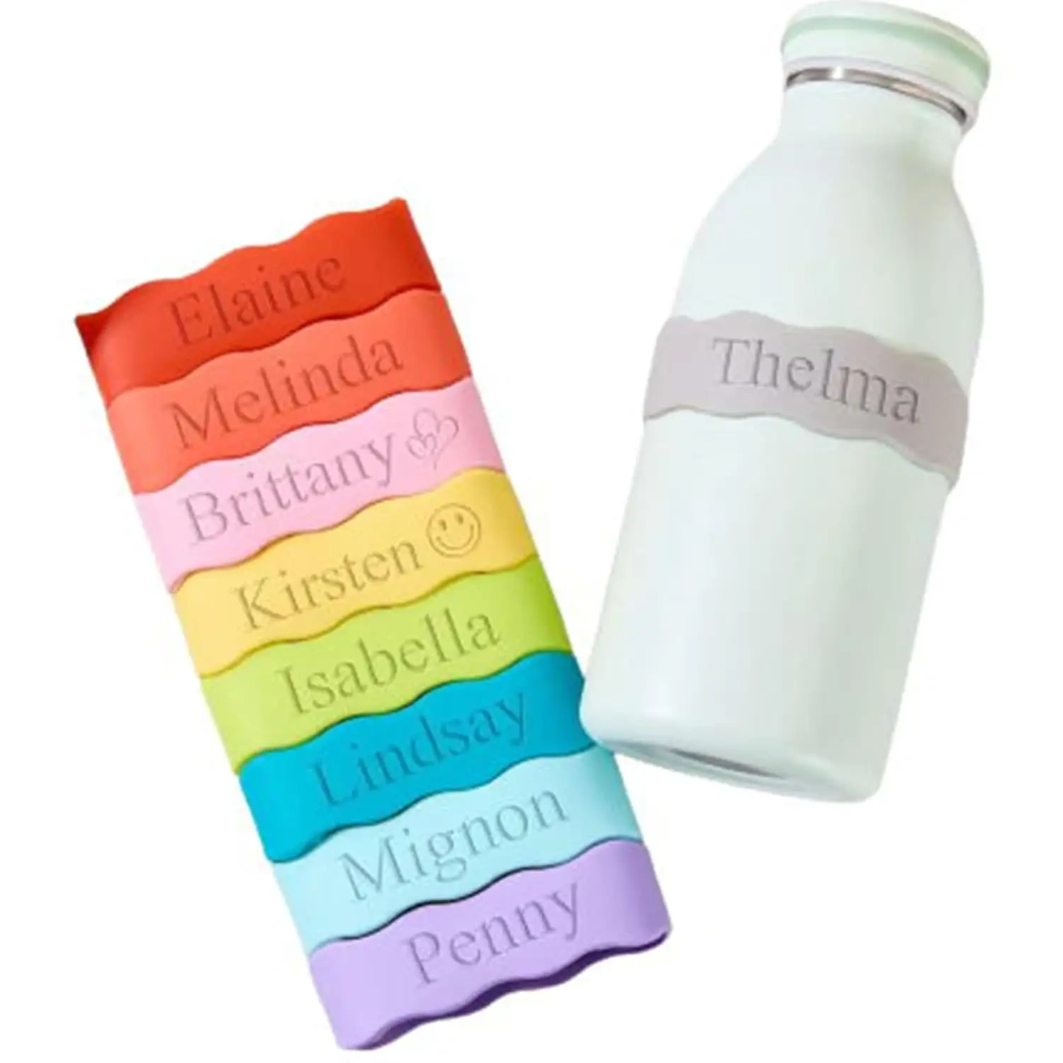New Custom BPA FREE Silicone Bottle Labels,New Custom BPA FREE Silicone Bottle Labels, Food Grade Silicone Bottle Rings