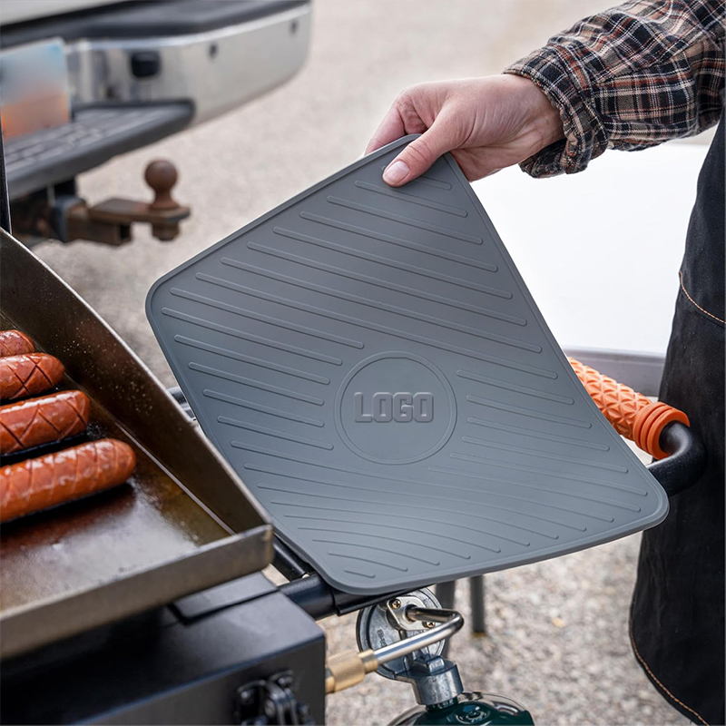 Silicone Large Griddle Spatula Mat,Silicone Large Griddle Spatula Mat, Serving Spoon Drip Pad & Grill Utensil Holder for Kitchen, Stovetop, Cooking & Countertop-Heat Resistant, Non Slip, Heavy Duty