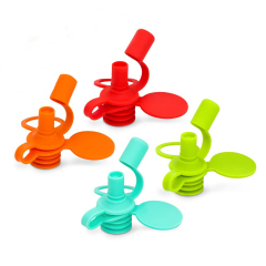 Silicone Baby Water Bottle spout Adapter,Water Bottle Spout Adapter, Silicone Baby Water Bottle spout Adapter for Toddlers, Protects Kids Mouth - No Spill ＆ BPA Free