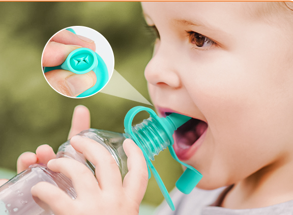 Silicone Baby Water Bottle spout Adapter,Water Bottle Spout Adapter, Silicone Baby Water Bottle spout Adapter for Toddlers, Protects Kids Mouth - No Spill ＆ BPA Free