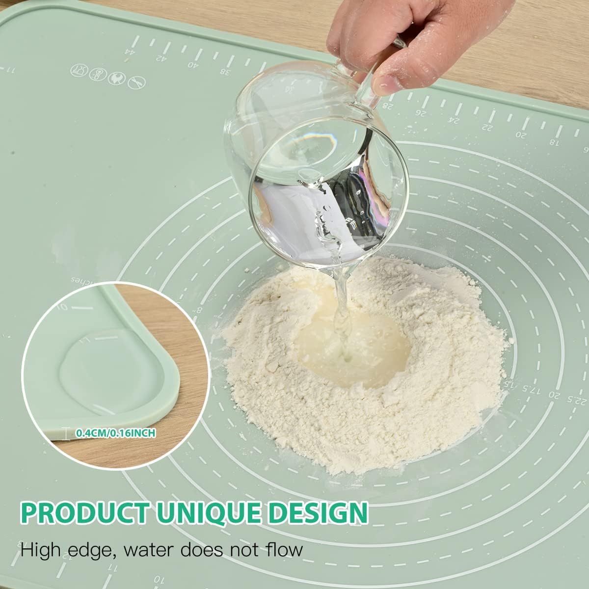 Silicone Pastry Mat,silicone baking mat, Extra Thick Non Stick Baking Mat Food Grade Silicone