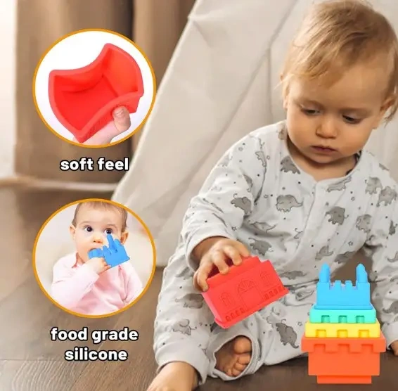 BSCI factory wholesale silicone Stacking Toys,BSCI factory wholesale silicone Stacking Toys, stacking toys for babies​