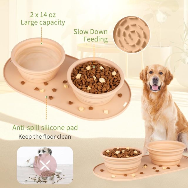 Dog Food Bowls Pet Bowls & Collapsible Dog Bowl