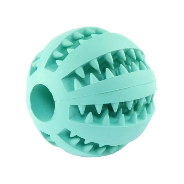 Rubber Food Dispensing Chew Dog Toy