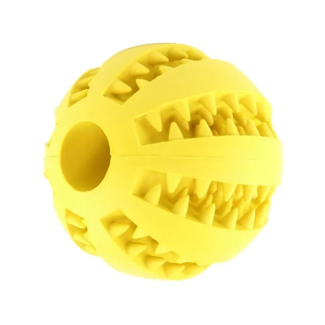 Rubber Food Dispensing Chew Dog Toy
