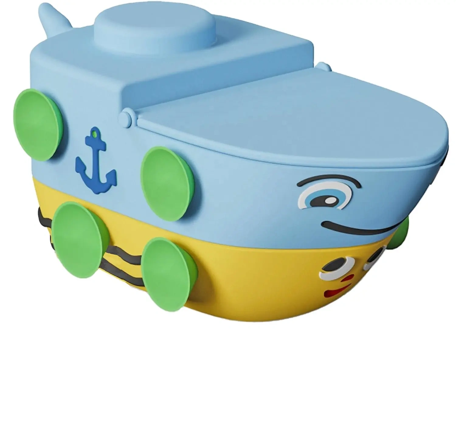Silicone Baby Bath Toys Submarine,Silicone Baby Bath Toys Submarine, Suction Bath Water Toy for Bathtime