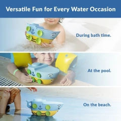 Silicone Baby Bath Toys Submarine,Silicone Baby Bath Toys Submarine, Suction Bath Water Toy for Bathtime