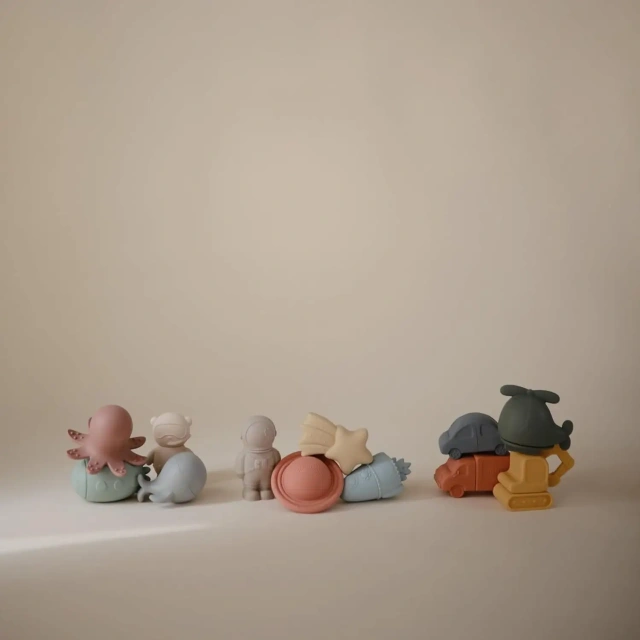 Bath Toys for Kids Ages,Bath Toys for Kids Ages,  Mold Free Toddler Bath Toys for  Water Table Pool Toys Silicone Bath Toy for Babies 6-12 Months