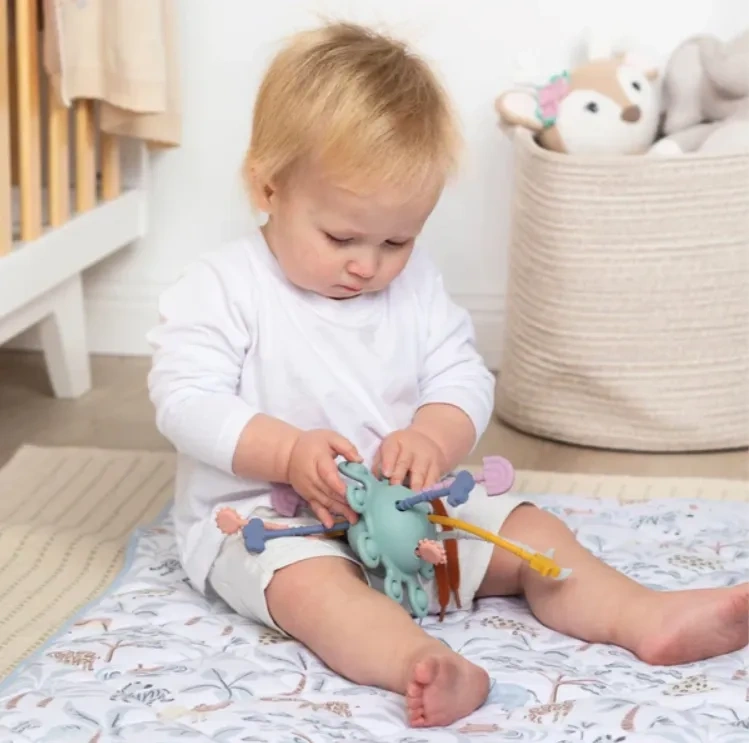 Silicone Pull String Baby Sensory Toys for Toddlers,2025 New Montessori Toys - Silicone Pull String Baby Sensory Toys for Toddlers, Silicone Zippy Activity Toy