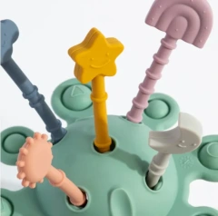 Silicone Pull String Baby Sensory Toys for Toddlers,2025 New Montessori Toys - Silicone Pull String Baby Sensory Toys for Toddlers, Silicone Zippy Activity Toy