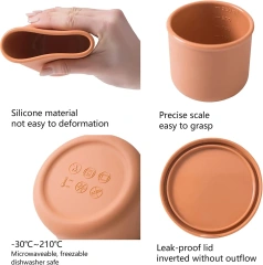 Silicone Bowls with Lids Set Reusable Food Container,Silicone Bowls with Lids Set Reusable Food Container with Airtight Lids Versatile for Storing Meals Microwave/Dishwasher/Freezer