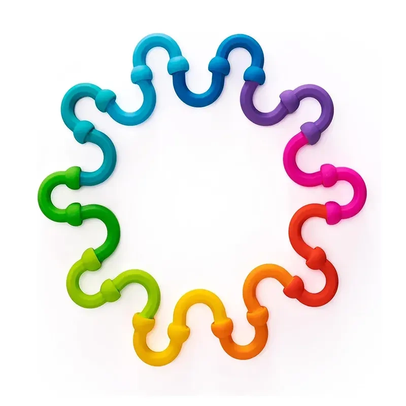 Silicone Toys Plip Links,Silicone Toys Plip Links - Building & Construction Creative Play Set -fat brain toy for Kids Ages 3 to 12