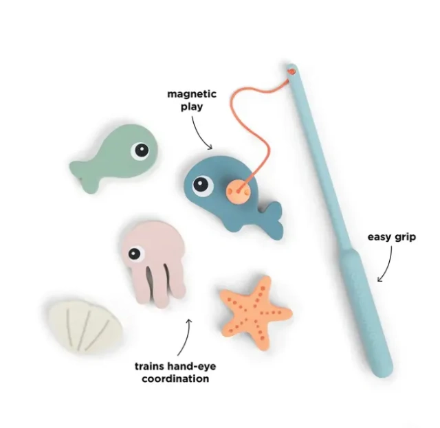 Silicone Bath Fishing Toy