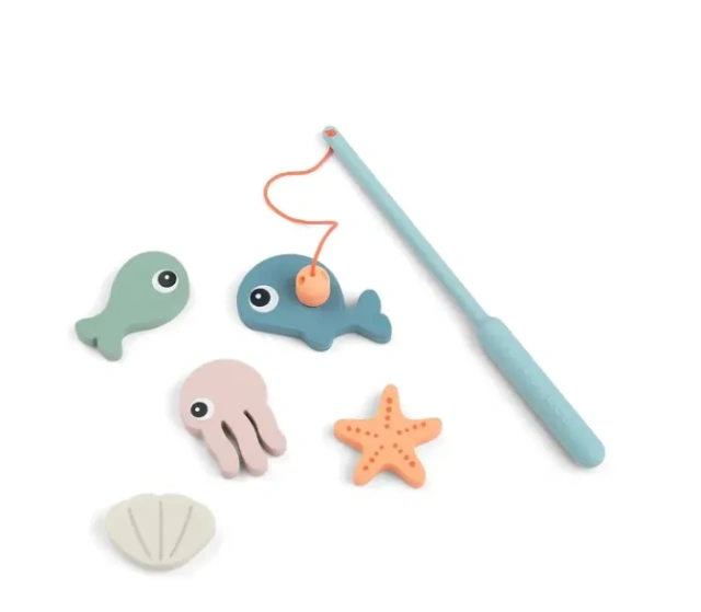 Silicone Bath Fishing Toy