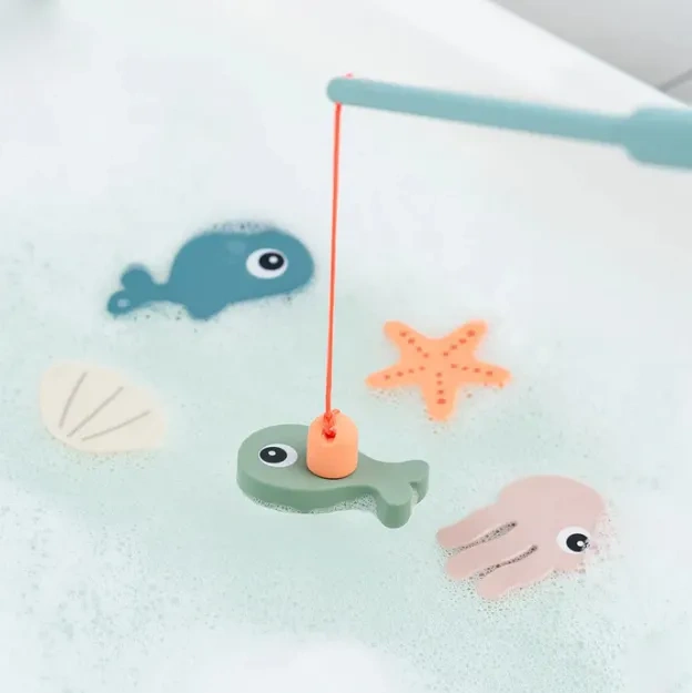 Silicone Bath Fishing Toy